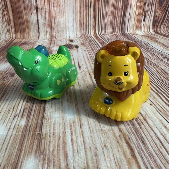VTech Go Go Smart Animal Cow Sheep Giraffe Alligator Rooster Monkey Lion Tiger - Picture 2 of 9
